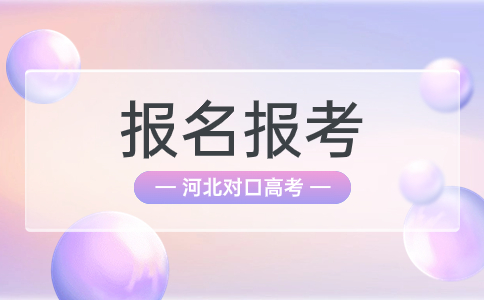 河北对口高考的报名流程步骤详解