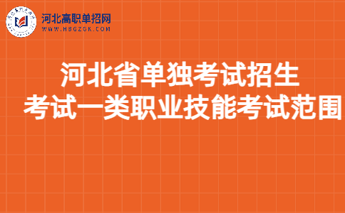 考试一类职业技能考试范围