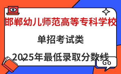 邯郸幼儿师范高等专科学校2025年单招考试类最低录取分数线（附24年分数线对比）