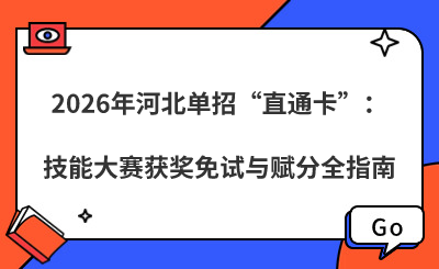 2026年河北单招“直通卡”：技能大赛获奖免试与赋分全指南
